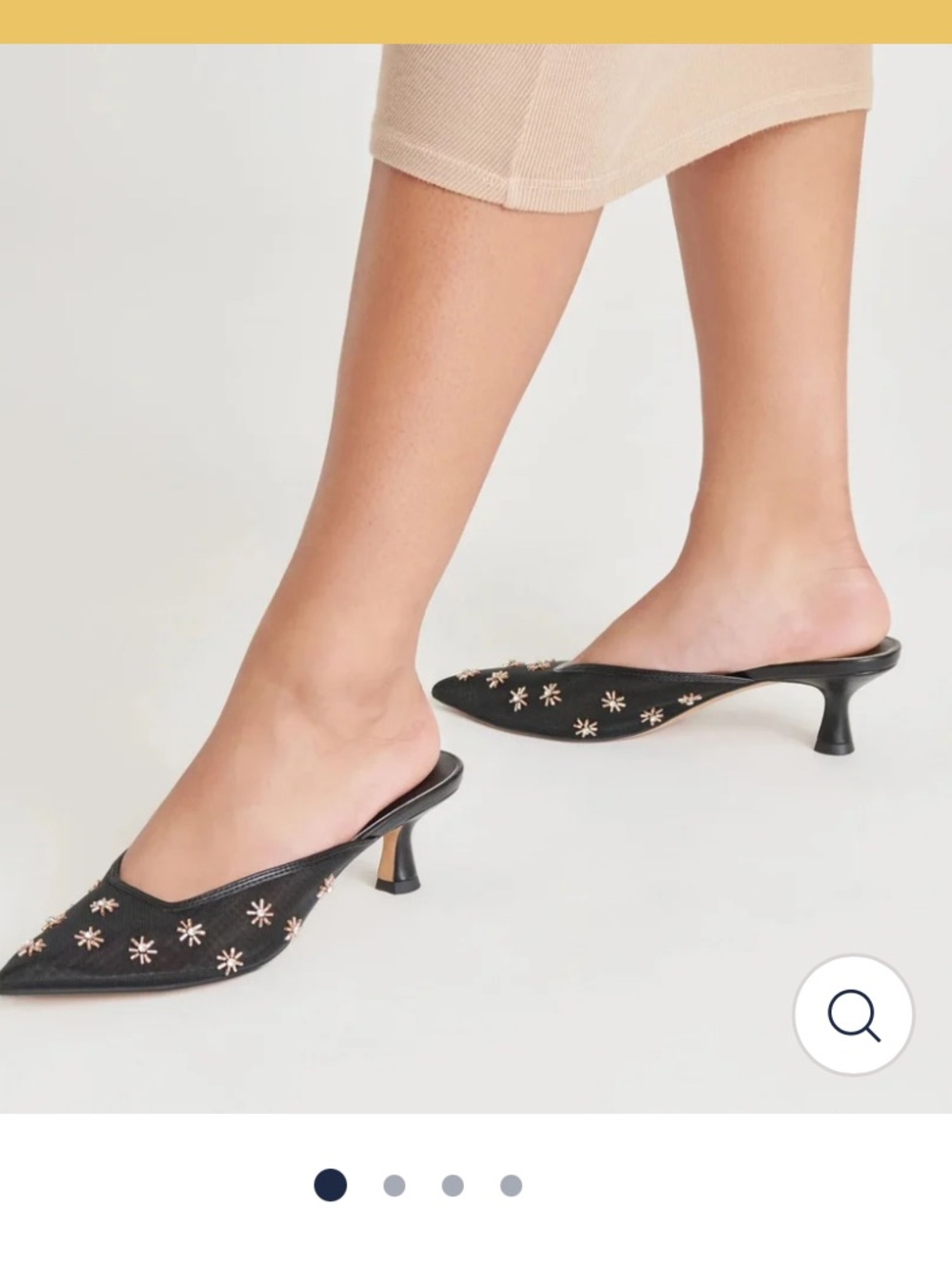 DOLCE VITA WOMENS CLARA BLACK KITTEN HEELS